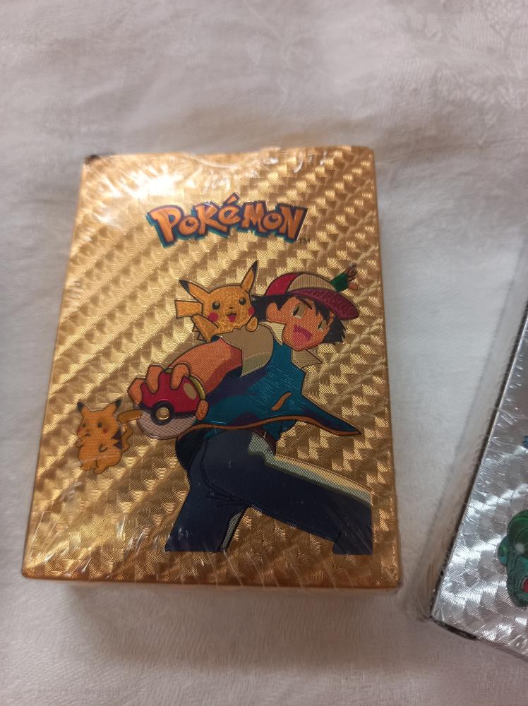3 sealed Pokemon card sets (gold/silver/black) - Image 3 of 4
