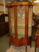 A superb quality ormolu mounted etegere/display cabinet, COLLECT ONLY.