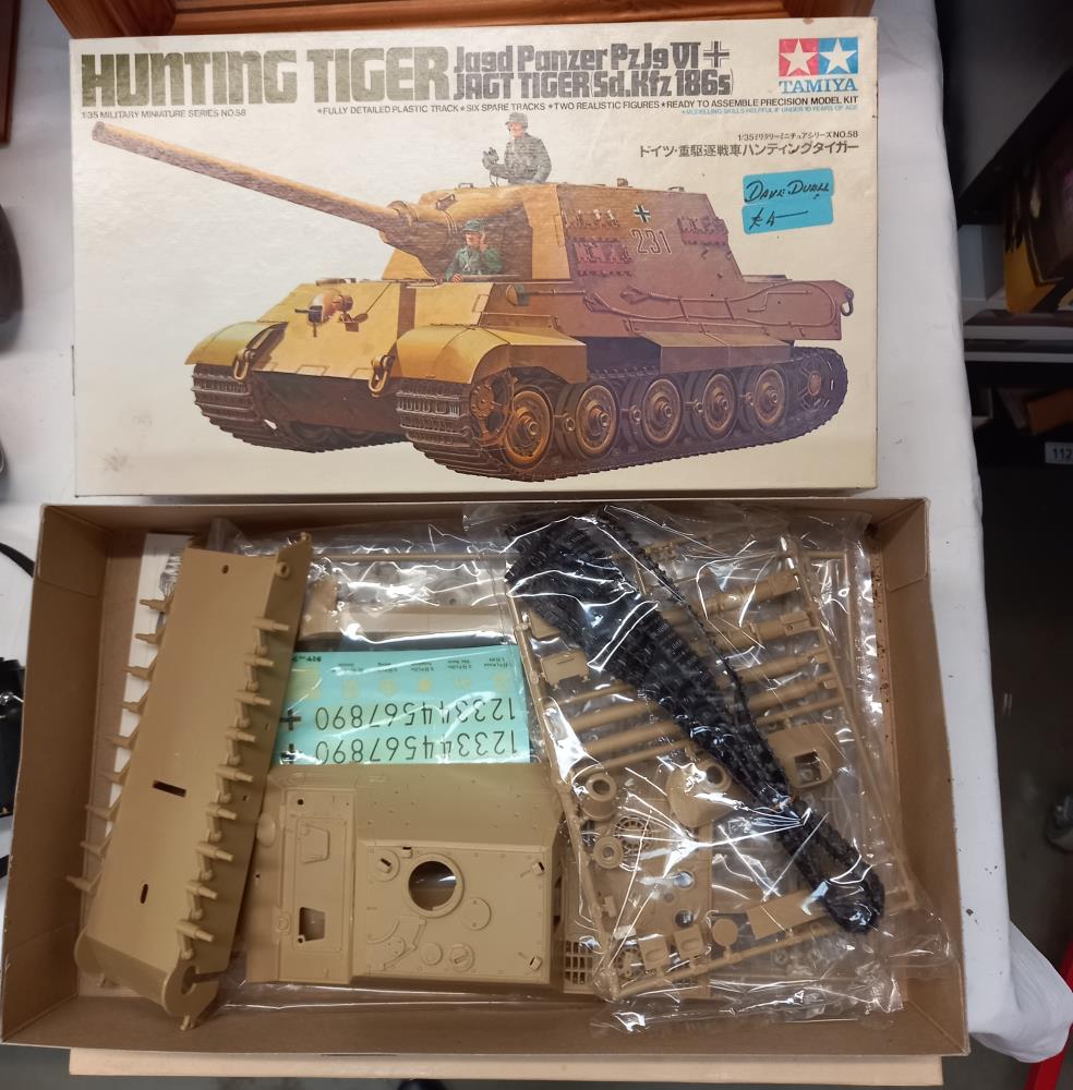 5 boxed Tamiya 1/35 scale military vehicles, British army chieftain MK5 box empty, Leopard and - Image 4 of 8