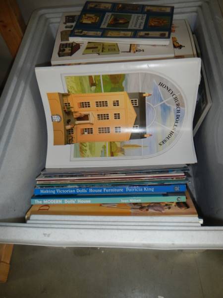 Two boxes of craft/needlework/knitting and dolls house reference books. COLLECT ONLY. - Image 3 of 3