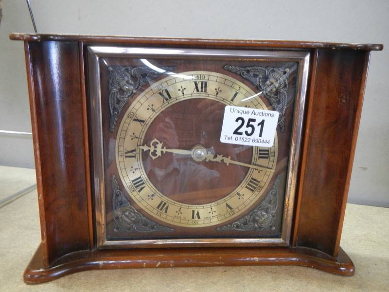 A vintage mantel clock,