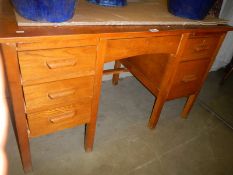 An old oak office desk, COLLECT ONLY.