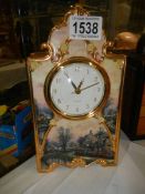 A Bradford Exchange ceramic clock.