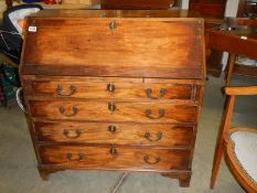 A mahogany bureau, COLLECT ONLY.