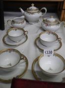Eleven pieces of Noritake porcelain, (teapot spout chipped).