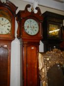A Grandfather clock marked Mason Chesterfield COLLECT ONLY.