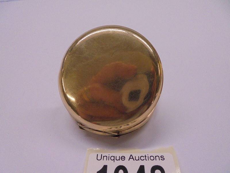 A Dennison gold plated full hunter pocket watch, in working order. - Image 2 of 3