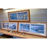 3 Framed and glazed Japanese pictures COLLECT ONLY