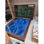 2 jewellery/curio lift up display cabinets COLLECT ONLY