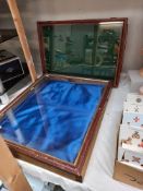 2 jewellery/curio lift up display cabinets COLLECT ONLY