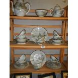 Approximately 40 pieces of Japanese eggshell chine tea ware, COLLECT ONLY.
