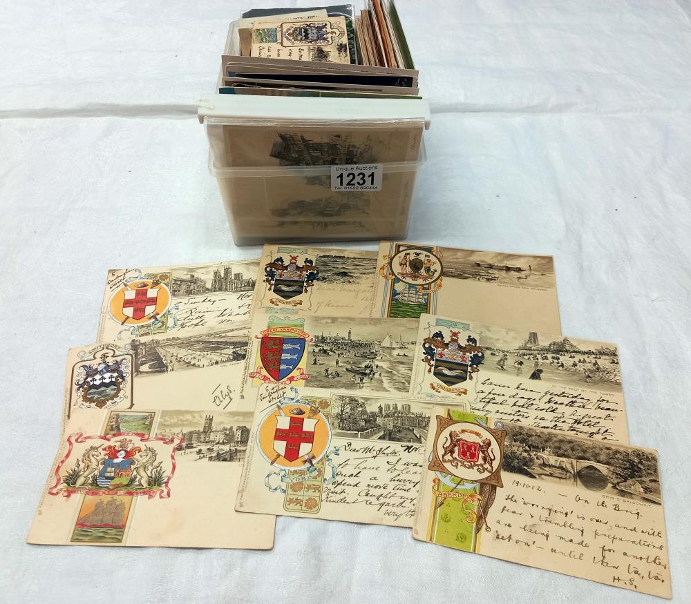 A quantity of miscellaneous postcards, some copies