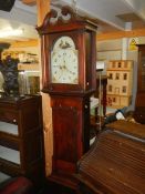 An oak cased Grandfather clock, COLLECT ONLY.
