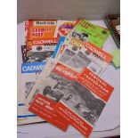 A collection of vintage motor racing programmes, mainly 1970's, including Cadwell Park, Silverstone,