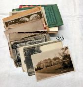 A quantity of miscellaneous postcards inc copies of Lincolnshire images & postmen of the British