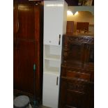 A narrow white kitchen cupboard, COLLECT ONLY.