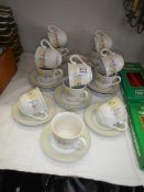 A quantity of Churchill Meadowfields tea cup and saucers.