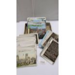 A quantity of old postcards including Lincoln, topographical etc.,