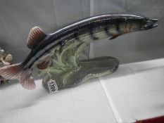 A large Dutch ceramic fish, COLLECT ONLY.
