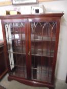 A mahogany astragal glazed book case, COLLECT ONLY.