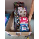A box of new toys/novelty mug etc