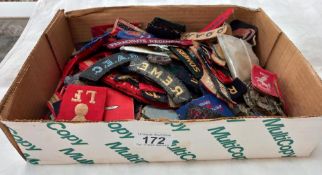 A good selection of military cloth badges