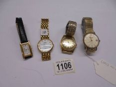Two circa 1970's watches, Sekonda and Saga automatic both in working order and two other watches.