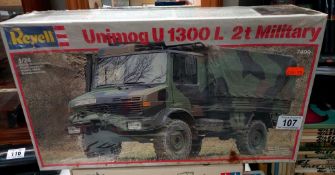 An unopened Mercedes Unimog scale 1/24