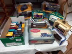 A quantity of boxed Corgi diecast vehicles and a quantity of other boxed cars plus some loose ones