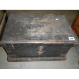 A 19/20 century pine chest/box. COLLECT ONLY.