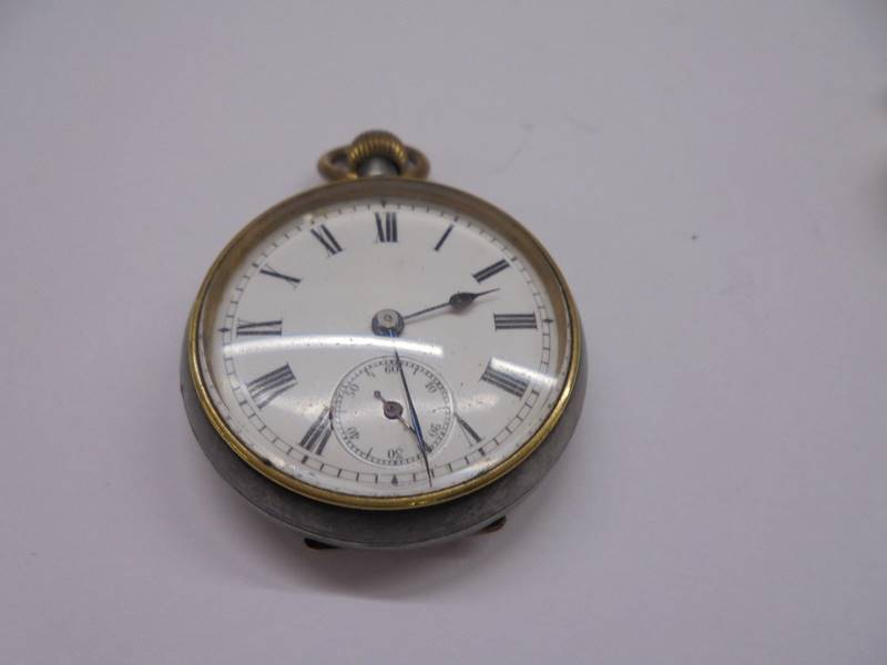 Three old ladies fob watches. - Image 2 of 7