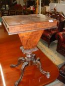 A Victorian sewing table. COLLECT ONLY.