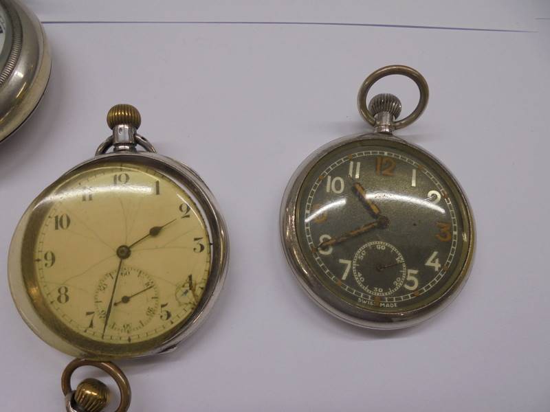 Five old pocket watches, a/f. - Image 3 of 5