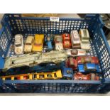 A mixed lot of play worn die cast models.