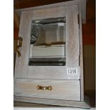 A limed smokers cabinet, COLLECT ONLY.