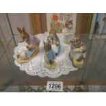 Five Beswick Beatrix Potter figures.