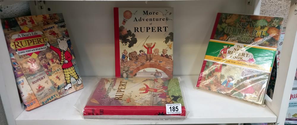 3 facsimilie Rupert annuals including The New Rupert Book 1938, The Adventures Of Rupert & More
