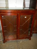 A mahogany astragal glazed book case, COLLECT ONLY.
