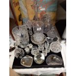 A good lot of glassware including decanters, vases etc COLLECT ONLY