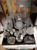 A good lot of glassware including decanters, vases etc COLLECT ONLY
