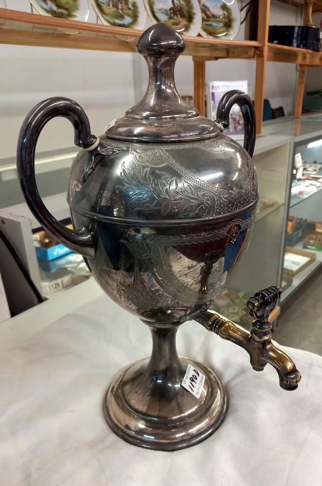 A 19th century silver plated samovar - Image 2 of 3