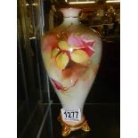 A good hand painted Royal Worcester vase in good condition.