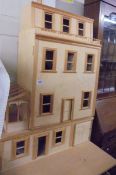 A part completed dolls house with some contents, COLLECT ONLY.