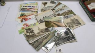 A collection of Lincolnshire postcards and humorous postcards.