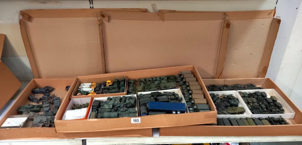 3 boxes of plastic military figures