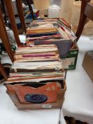 A good lot of 45's vinyl single records