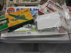 An Airfix Stirling B1/111 model kit and two others, complete.