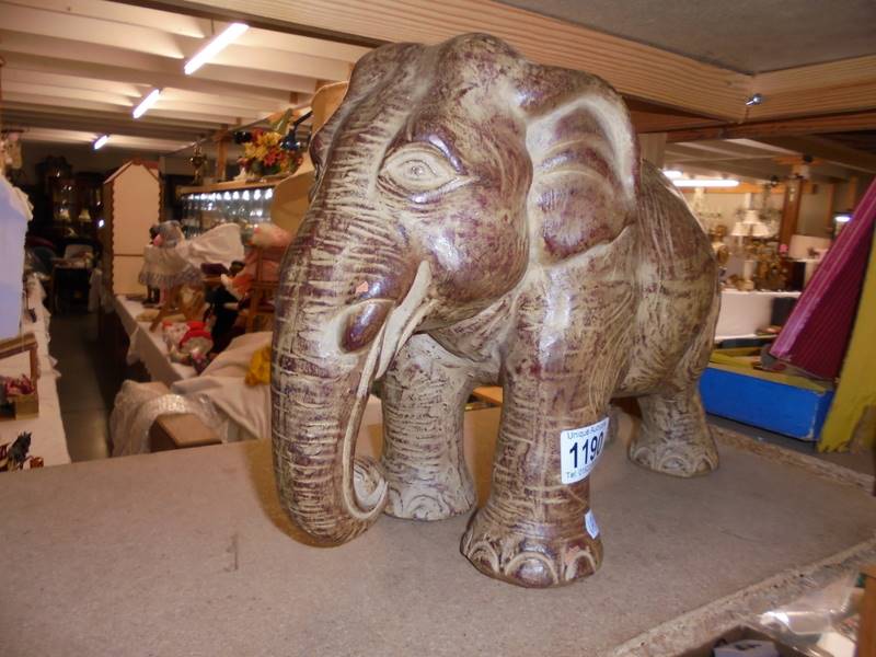 A large ceramic elephant. COLLECT ONLY. - Image 2 of 2