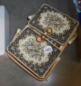 A sewing box with contents,