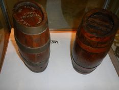 Two late Victorian small oval barrels.